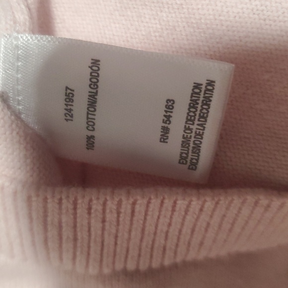 DKNY Light Pink Embellished Long Sleeve Top - Picture 5 of 5